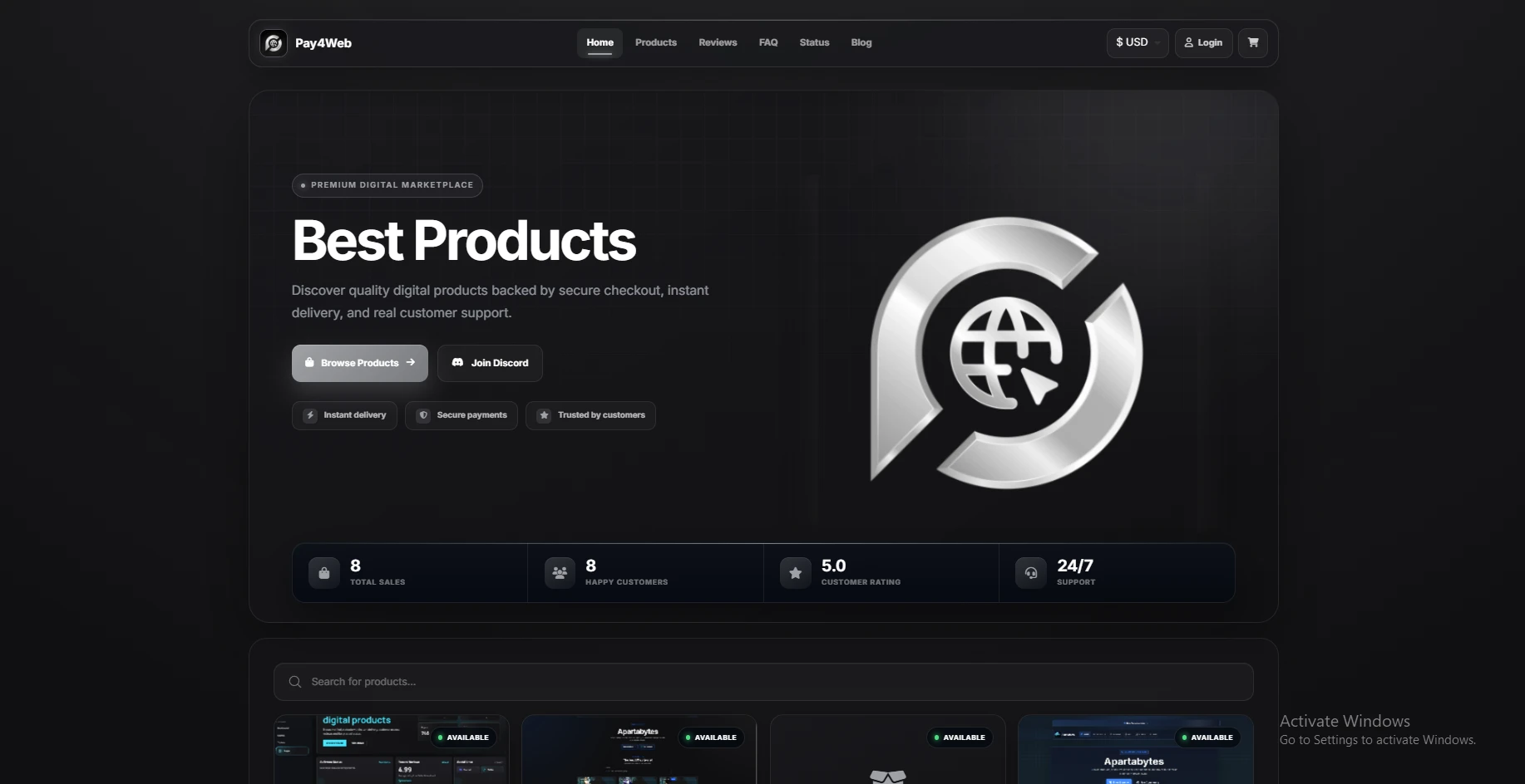 Sellauth Pro V1 Template