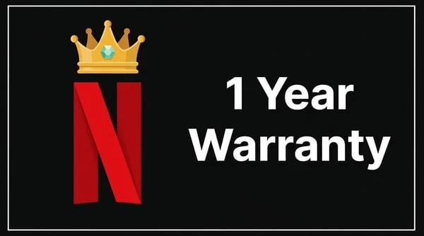 Netflix Premium Account - 1 Year Warranty