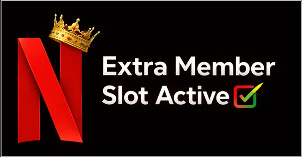 Netflix With Extra Member Slot Already Used/Active