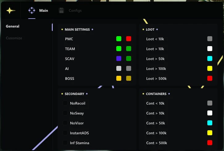 Ancient EFT Chams screenshot 2