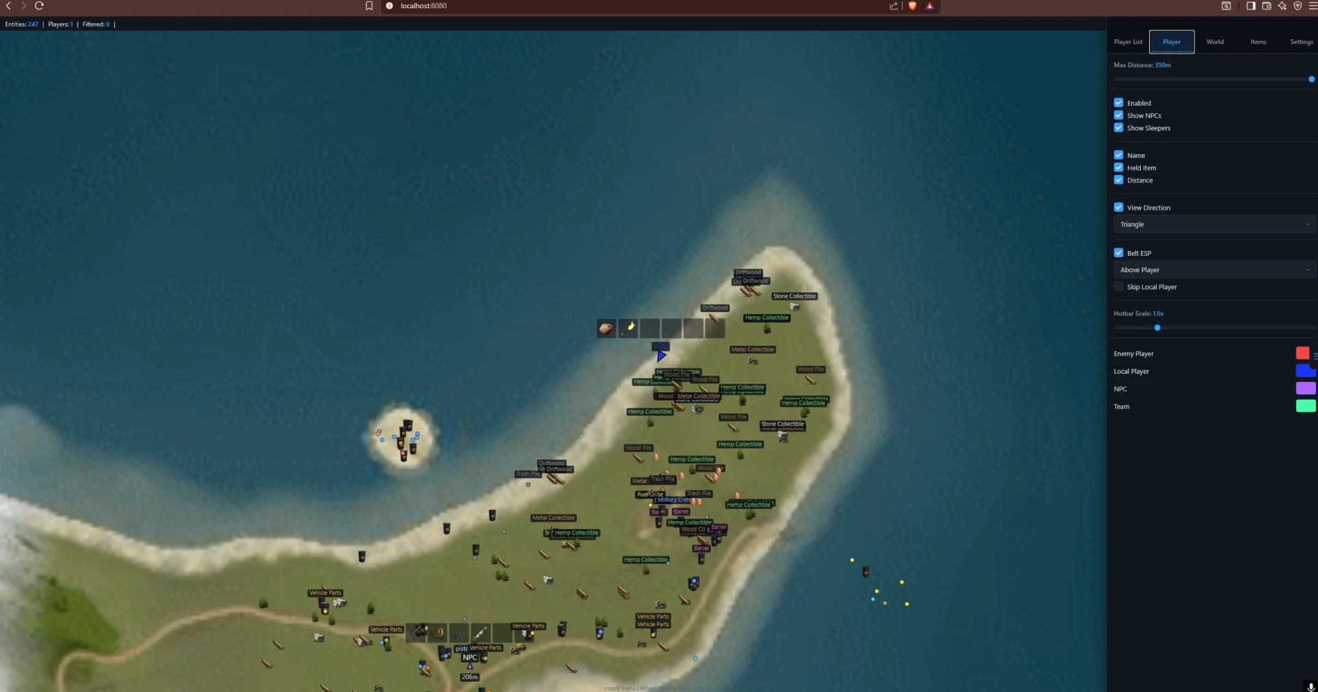 Modding Association Rust Radar screenshot 2