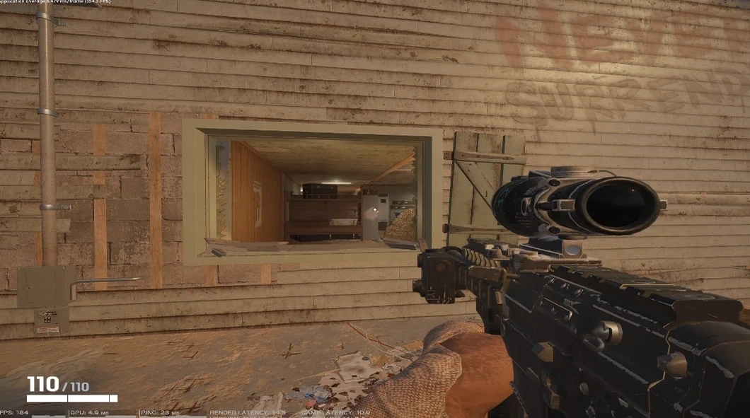 In-game view (before)